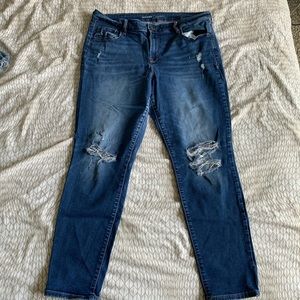 Distressed Old Navy Rockstar jeans